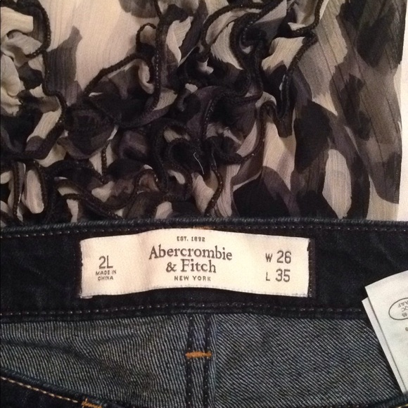Abercrombie & Fitch dark blue denim jeans - Picture 4 of 5
